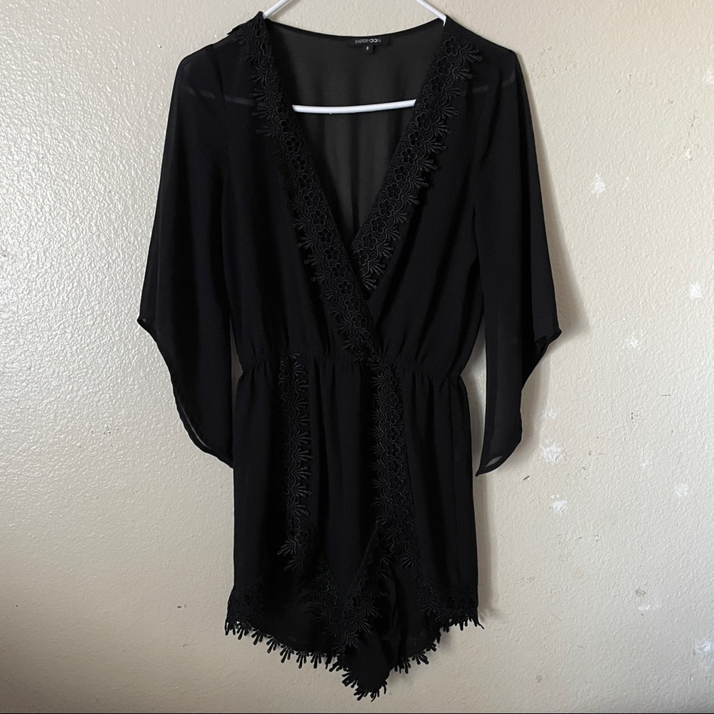 Black Detailed Tunic
